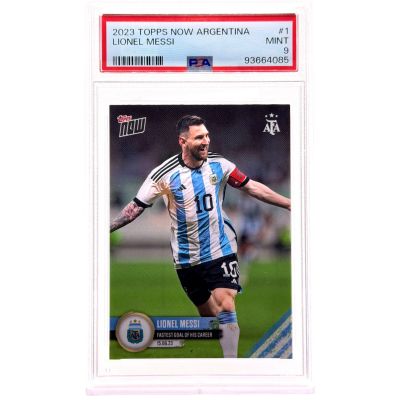 Lionel Messi 2023 Topps NOW Fastest Goal of His Career #001 PSA 9 Argentina