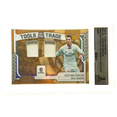 Cristiano Ronaldo Panini Chronicles absoulte la Liga  22-23 dual relic match-used 5/25 BGN 9 #AT-CR7 Real Madrid 