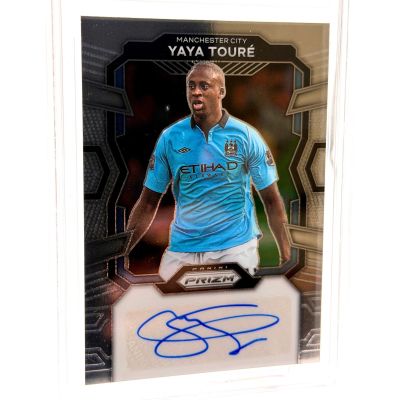 Yaya Toure Panini Prizm Premier League 23-24 Auto TAG 9 #S-YT Manchester city 