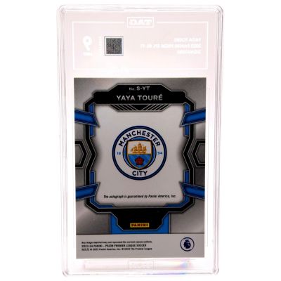 Yaya Toure Panini Prizm Premier League 23-24 Auto TAG 9 #S-YT Manchester city 