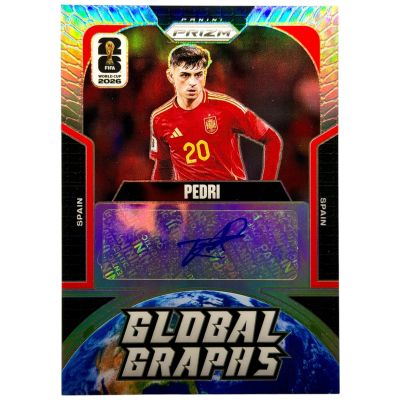 Pedri 2026 Panini Prizm Fifa World Cup - Global Graphs AUTO Prizm 14 /75 #GG-P Spania