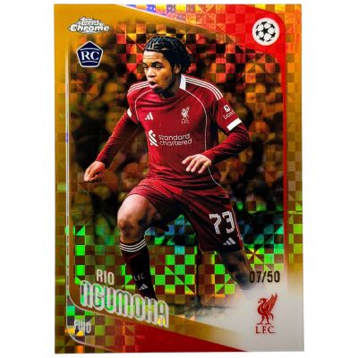 Rio Ngumoha 2026 Topps Chrome RC #191 7/50 Liverpool FC