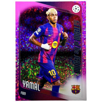 Lamine Yamal Topps Ucc Flagship Pink Mini Diamonds sp Ucl team of the season #10 Fc Barcelona 