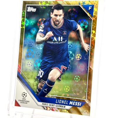 Lionel Messi 2021-22 Topps UCL 1st EDITION STARBALL Foil 11/50 #10 PSG