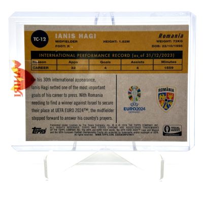 Ianis Hagi 2024 Topps Chrome UEFA Euro - 2024 Insert #TC-12 Romania