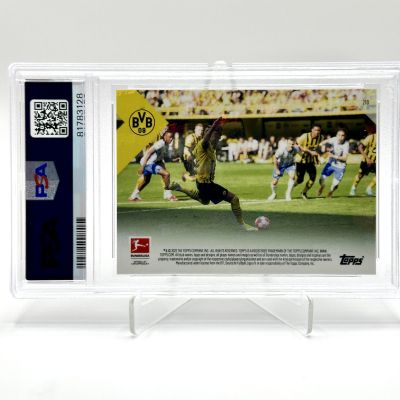 Erling Haaland 2021-22 Topps Now - His last BVB goal BLACK 05/10 #210 PSA 10 GEM MT Borussia Dortmund (POP2)