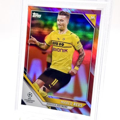 Marco Reus 2021-22 Topps UEFA Champions League - RED FOIL 1/5 #178 PSA 10 Borussia Dortmund (POP1)