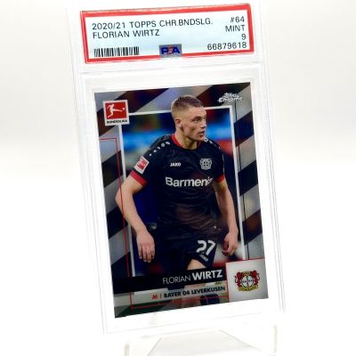 Florian Wirtz 2020-21 Topps Chrome Bundesliga Rookie RC #64 PSA 9 (48) Bayer Leverkusen