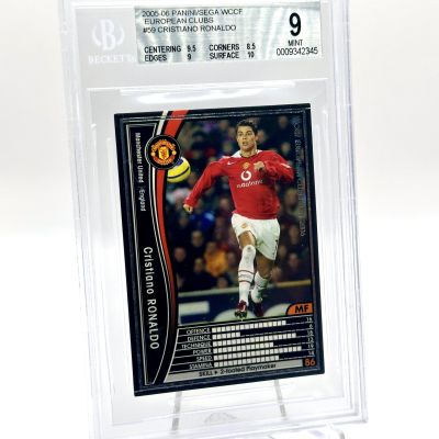 Cristiano Ronaldo 2005-06 Panini WCCF European Clubs Cristiano Ronaldo #59 BGS 9 Manchester United