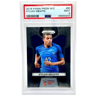Kylian Mbappe 2018 Panini Prizm World Cup Russia Rookie RC #80 PSA 9 France