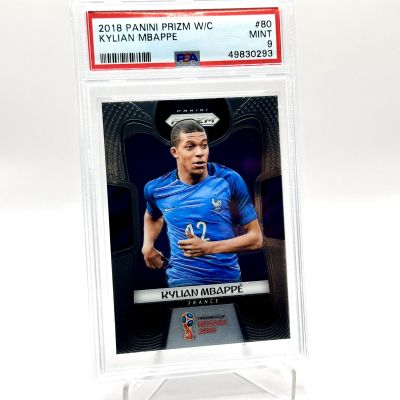 Kylian Mbappe 2018 Panini Prizm World Cup Russia Rookie RC #80 PSA 9 France