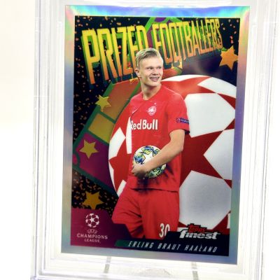 Erling Haaland 2019 Topps Finest UCL Prized Footballers Rookie RC #PF-EHA BGS 9 Salzburg