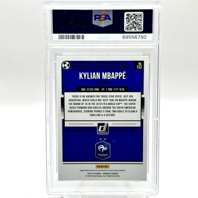 Kylian Mbappe 2018 Panini Donruss Press Proof RED Rookie RC #132 PSA 9 France
