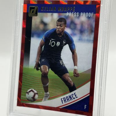Kylian Mbappe 2018 Panini Donruss Press Proof RED Rookie RC #132 PSA 9 France