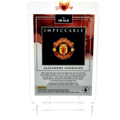 Alejandro Garnacho 2022-23 Panini Impeccable PATCH Silver 14/25 Rookie RC #IM-ALG Manchester United
