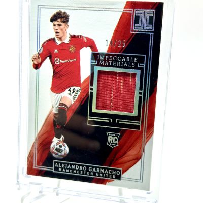 Alejandro Garnacho 2022-23 Panini Impeccable PATCH Silver 14/25 Rookie RC #IM-ALG Manchester United