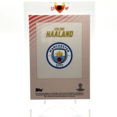 Erling Haaland 2022-23 Topps Gold UCC x Dan Leydon ELITE RED 10/10 UCL 22/23 Manchester City