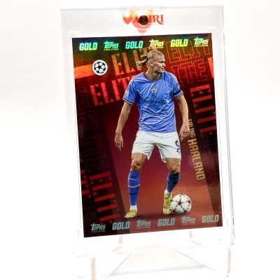 Erling Haaland 2022-23 Topps Gold UCC x Dan Leydon ELITE RED 10/10 UCL 22/23 Manchester City