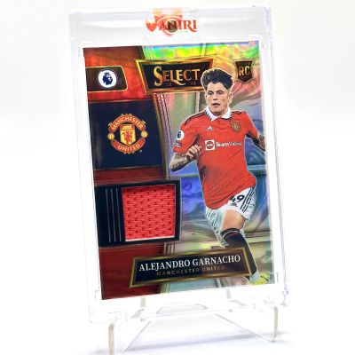 Alejandro Garnacho 2022-23 Panini Prizm Select Premier League PATCH Rookie RC #SW-ALG Manchester United