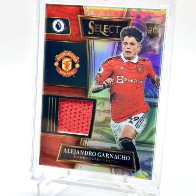 Alejandro Garnacho 2022-23 Panini Prizm Select Premier League PATCH Rookie RC #SW-ALG Manchester United