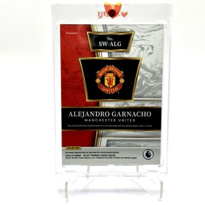 Alejandro Garnacho 2022-23 Panini Prizm Select Premier League PATCH Rookie RC #SW-ALG Manchester United