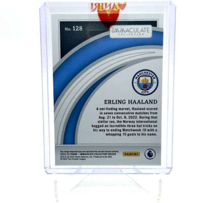 Erling Haaland 2022-23 Panini Immaculate Collection SILVER 04/49 #128 Manchester City