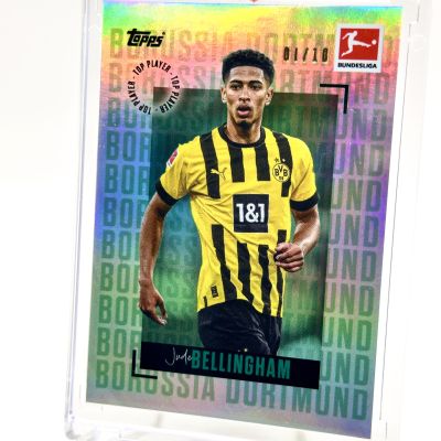 Jude Bellingham 2022-23 Topps Bundesliga Stars of the Season AQUA 01/10 Borussia Dortmund