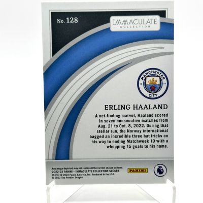 Erling Haaland 2022-23 Panini Immaculate Collection RUBY 7/8 #128 Manchester City