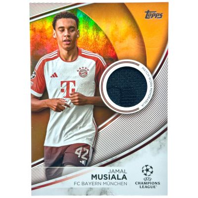Jamal Musiala 2023-24 Topps UEFA Club Competitions - ORANGE RELIC 10/25  #TS-JM Bayern Munchen