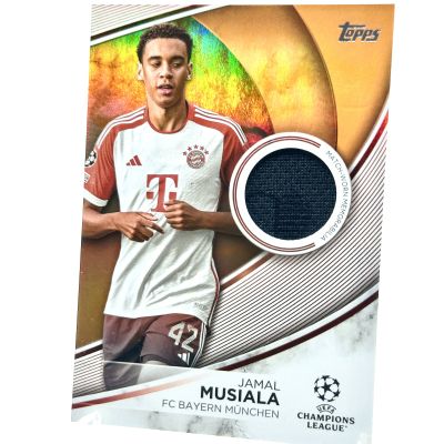 Jamal Musiala 2023-24 Topps UEFA Club Competitions - ORANGE RELIC 10/25  #TS-JM Bayern Munchen