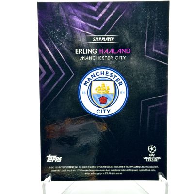 Erling Haaland 2023-24 Topps Knockout UCL - PURPLE 22/25 Manchester City