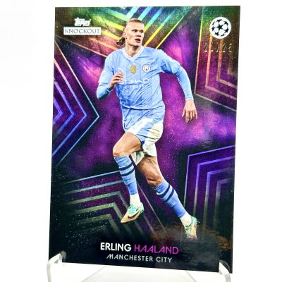 Erling Haaland 2023-24 Topps Knockout UCL - PURPLE 22/25 Manchester City