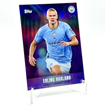 Erling Haaland 2023-24 Topps Manchester City Team Set - PURPLE 24/25 Manchester City