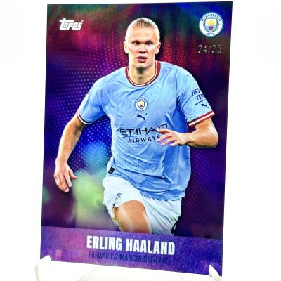 Erling Haaland 2023-24 Topps Manchester City Team Set - PURPLE 24/25 Manchester City