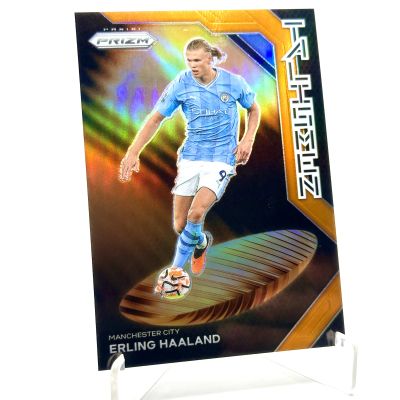 Erling Haaland 2023-24 Panini Prizm Premier League - TALISMEN ORANGE 04/25 #1 Manchester City