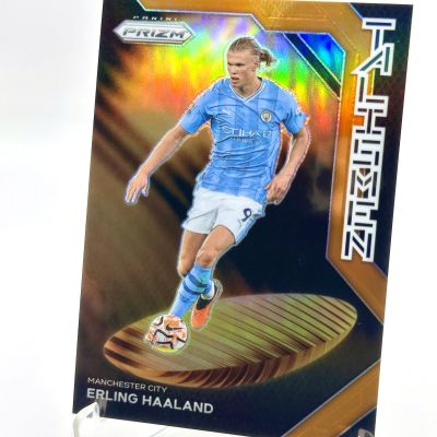 Erling Haaland 2023-24 Panini Prizm Premier League - TALISMEN ORANGE 04/25 #1 Manchester City