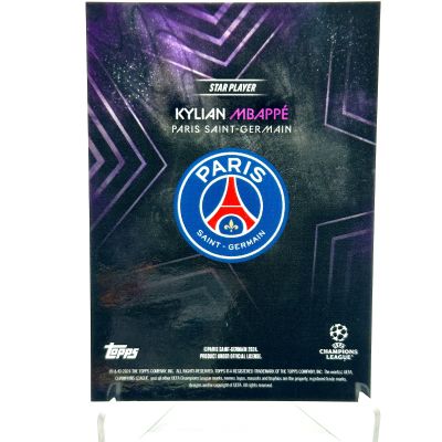 Kylian Mbappe 2023-24 Topps Knockout UCL - PURPLE 11/25 PSG