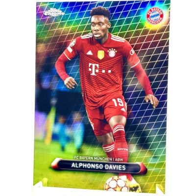 Alphonso Davies 2021-22 Topps Chrome Bayern München - BLACK 03/15 #BAY-AD