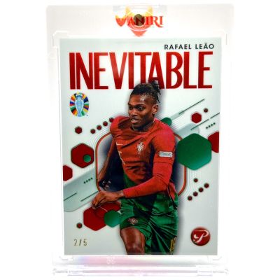 Rafael Leao 2023-24 Topps Pristine Road to Euro 2024 - RED 2/5 #IV-RLE AC Milan