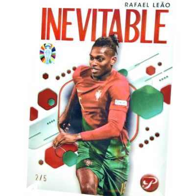 Rafael Leao 2023-24 Topps Pristine Road to Euro 2024 - RED 2/5 #IV-RLE AC Milan