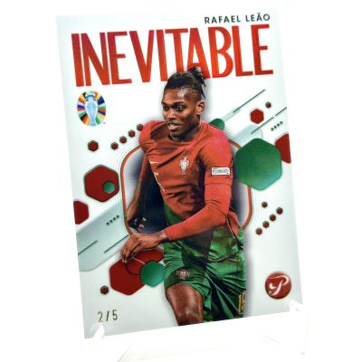 Rafael Leao 2023-24 Topps Pristine Road to Euro 2024 - RED 2/5 #IV-RLE AC Milan