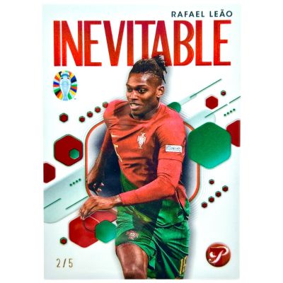 Rafael Leao 2023-24 Topps Pristine Road to Euro 2024 - RED 2/5 #IV-RLE AC Milan