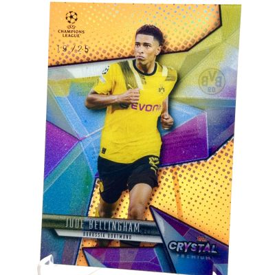 Jude Bellingham 2022-23 Topps Crystal UCL - ORANGE 19/25 #10 Bvb Dortmund