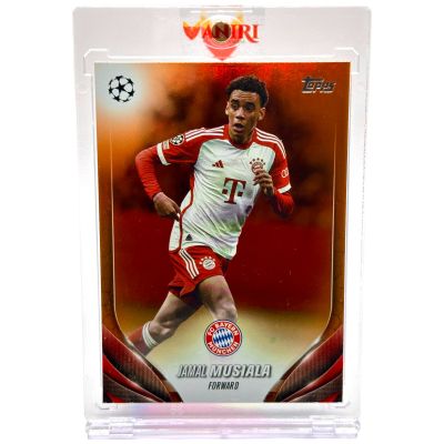 Jamal Musiala 2023-24 Topps UEFA Club Competitions - ORANGE 5/25 #160 Bayern Munchen