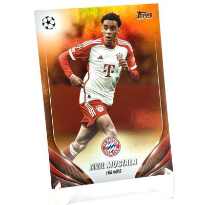 Jamal Musiala 2023-24 Topps UEFA Club Competitions - ORANGE 5/25 #160 Bayern Munchen