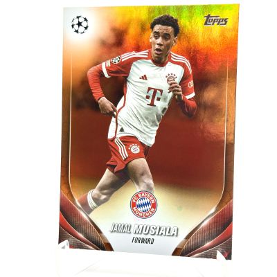 Jamal Musiala 2023-24 Topps UEFA Club Competitions - ORANGE 5/25 #160 Bayern Munchen