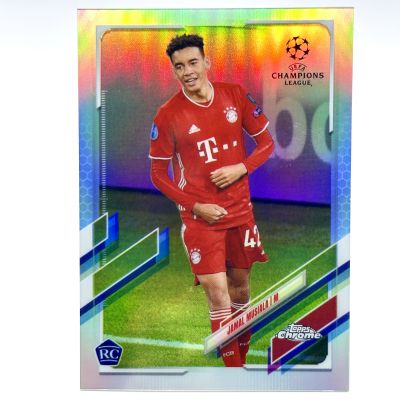 Jamal Musiala 2020-21 Topps Chrome UEFA Champions League - Refractor Rookie RC #81 Bayern Munchen