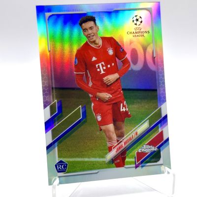 Jamal Musiala 2020-21 Topps Chrome UEFA Champions League - Refractor Rookie RC #81 Bayern Munchen