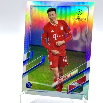 Jamal Musiala 2020-21 Topps Chrome UEFA Champions League - Refractor Rookie RC #81 Bayern Munchen