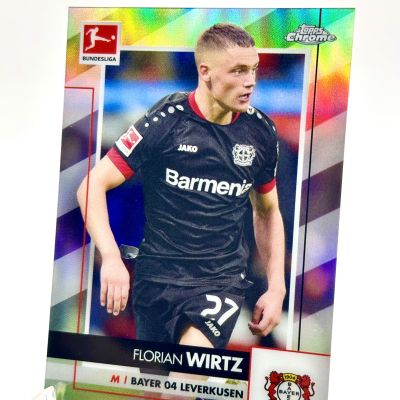 Florian Wirtz 2020-21 Topps Chrome Bundesliga - Refractor Rookie RC #64 Bayer Leverkusen
